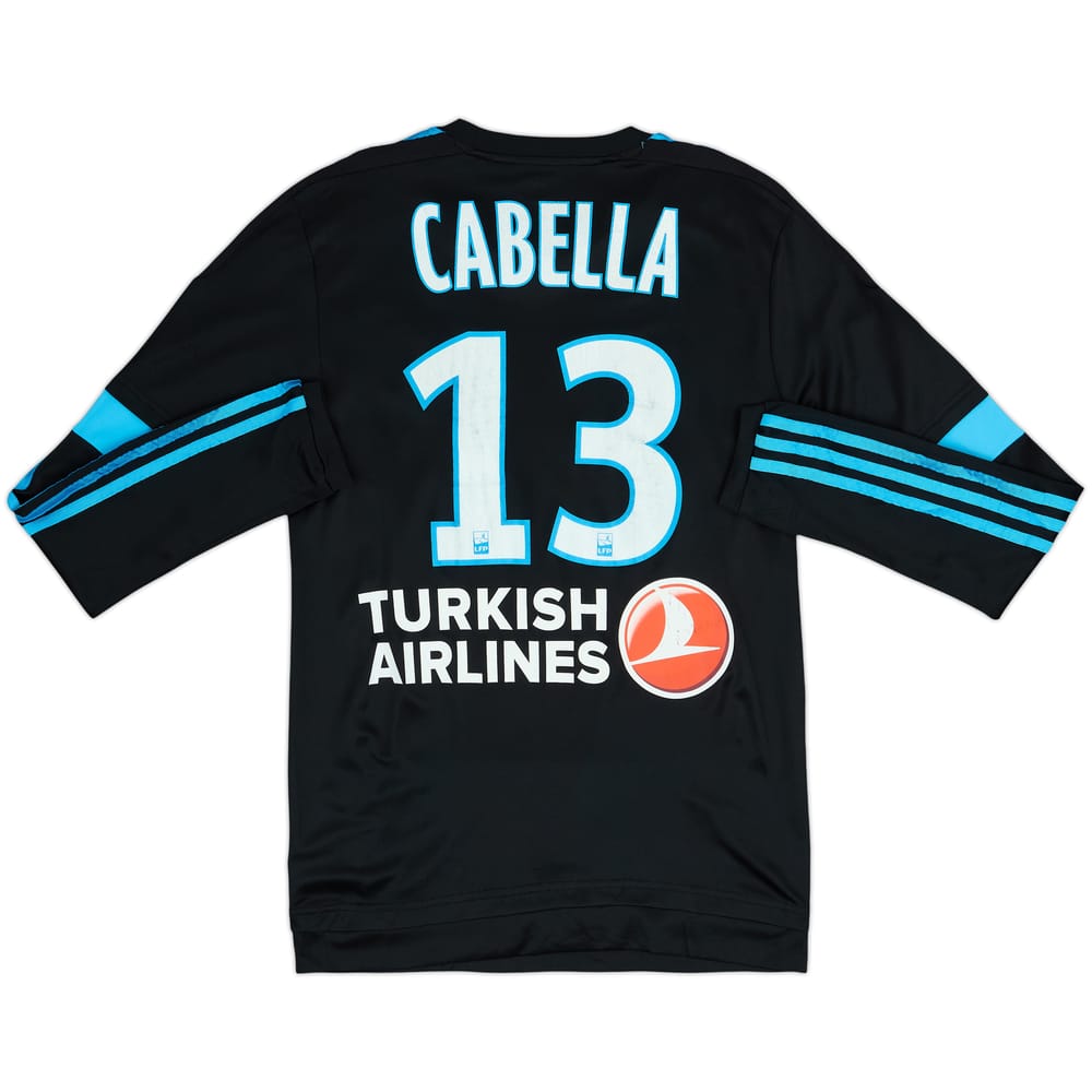 2015-16 Olympique Marseille Player Issue Away L/S Shirt Cabella #13 - 4/10 - (S)