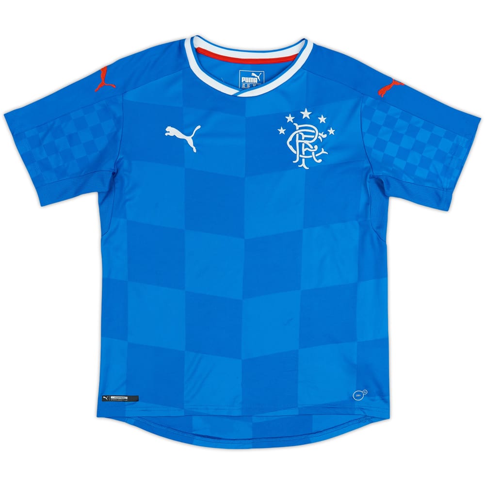 2016-18 Rangers Home Shirt - 9/10 - (L.Boys)