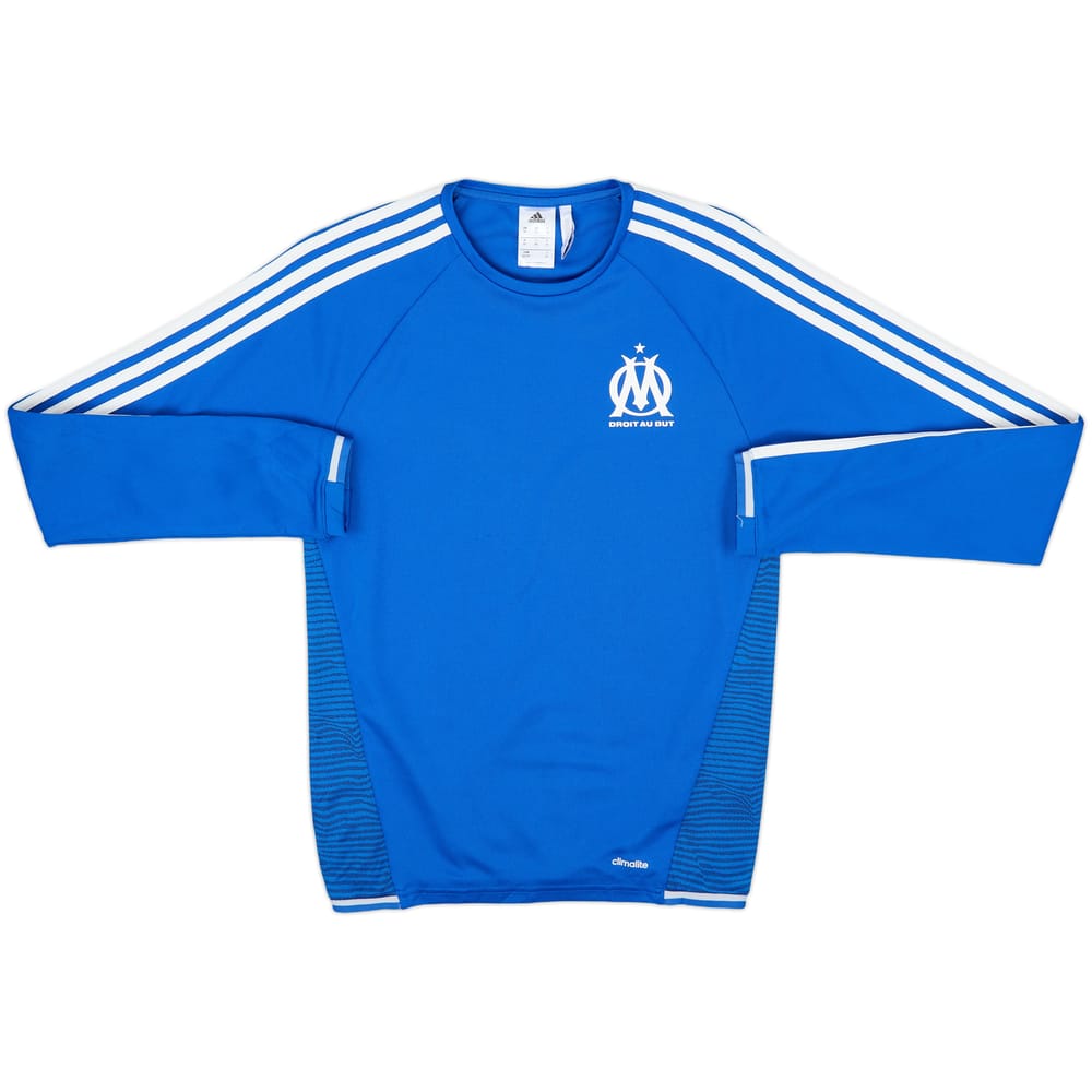 2015-16 Olympique Marseille adidas Sweat Top - 8/10 - (XS)