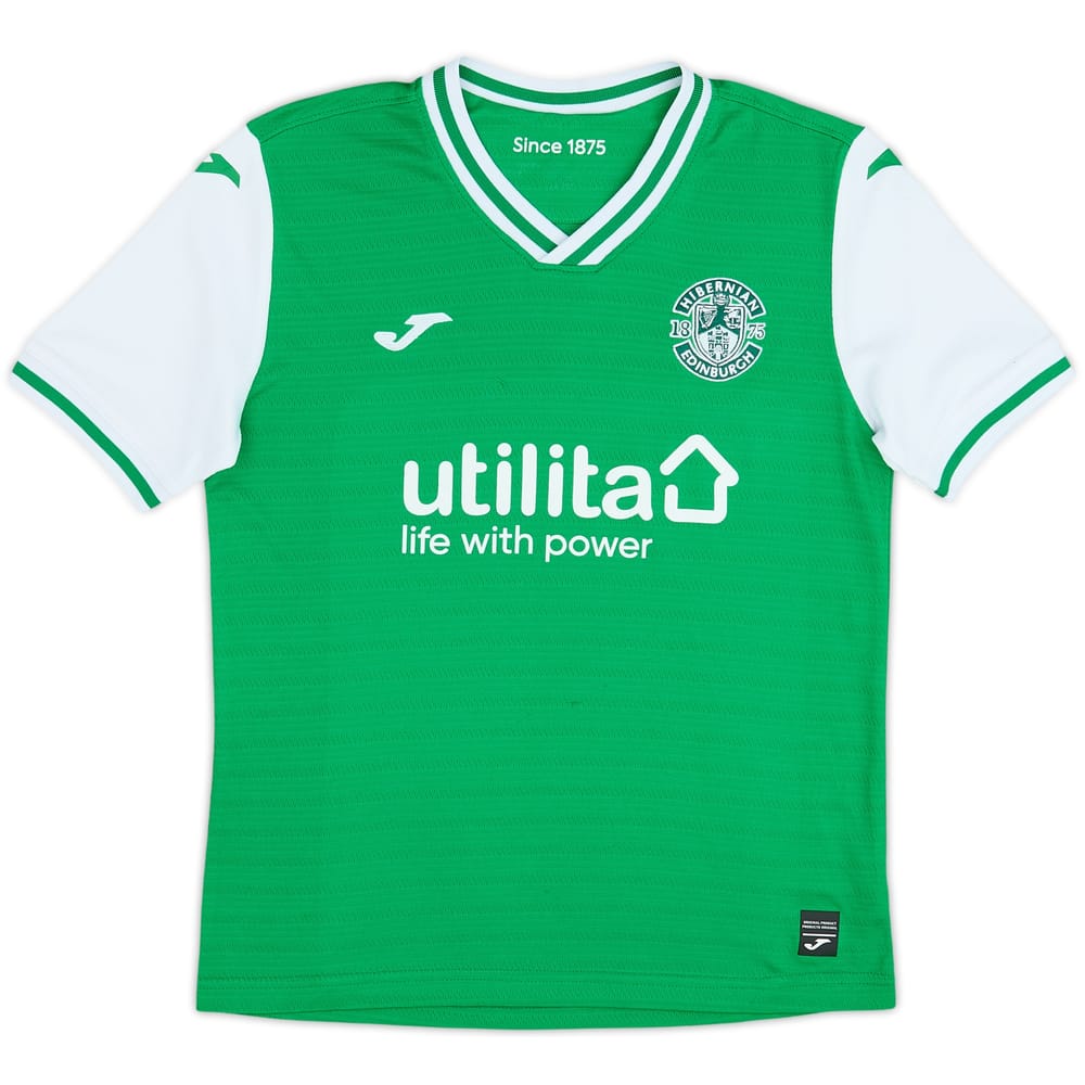 2023-24 Hibernian Home Shirt - 8/10 - (L.Boys)