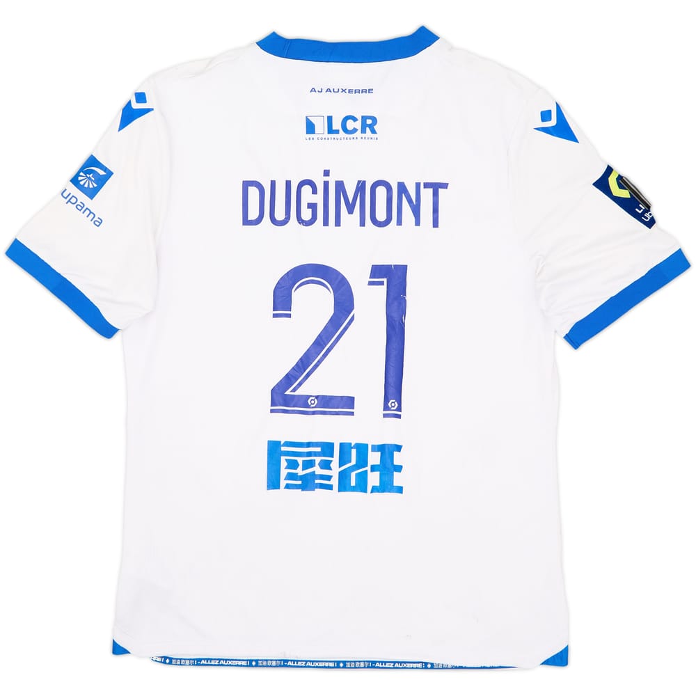2022-23 Auxerre Match Issue Home Shirt Dugimont #21