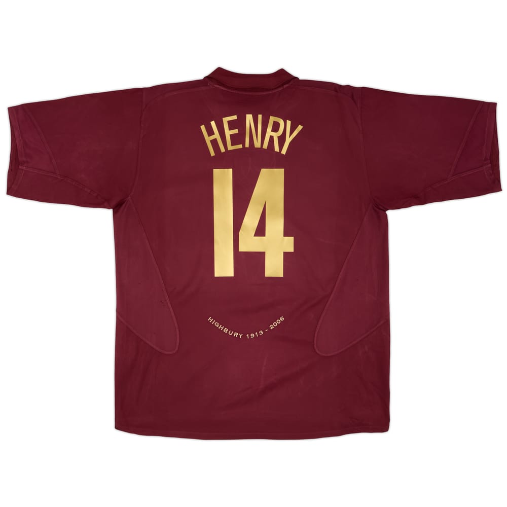 2005-06 Arsenal Home Shirt Henry #14 - 6/10 - (XXL)