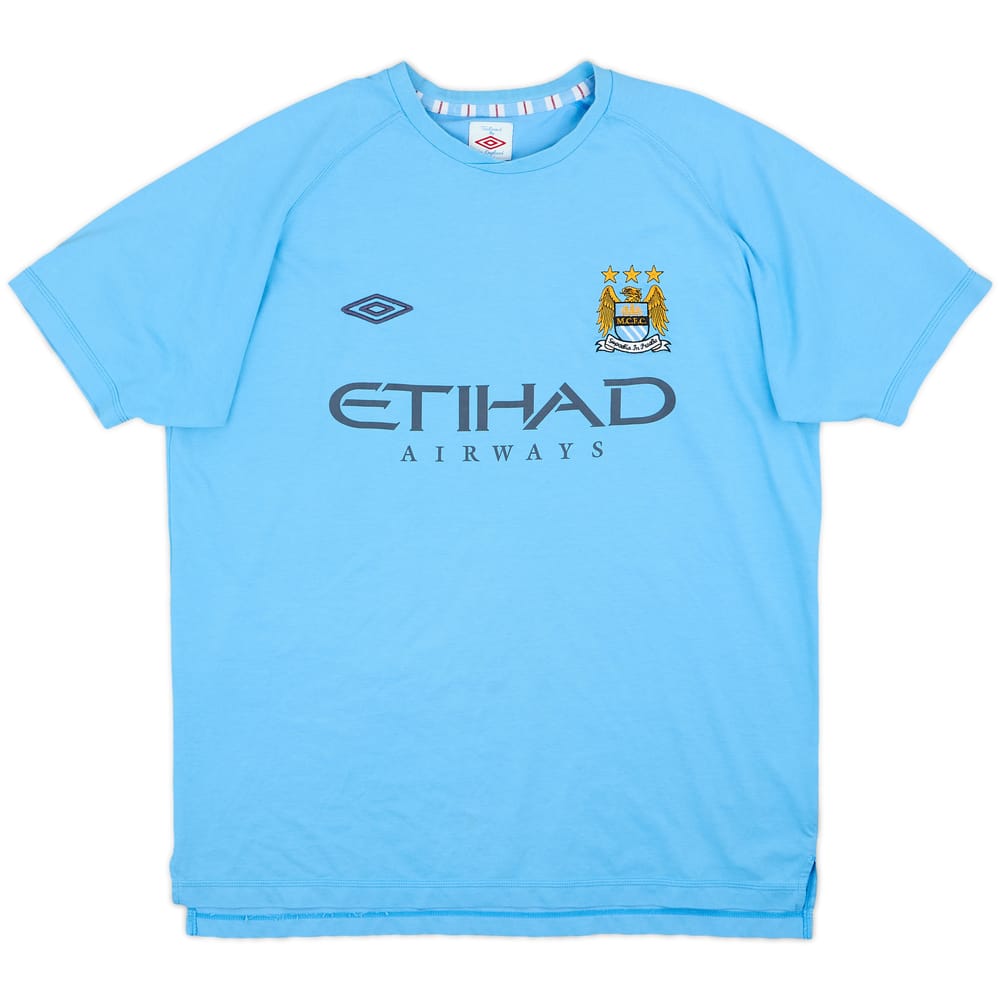 2010-11 Manchester City Umbro Cotton Tee - 9/10 - (XL)