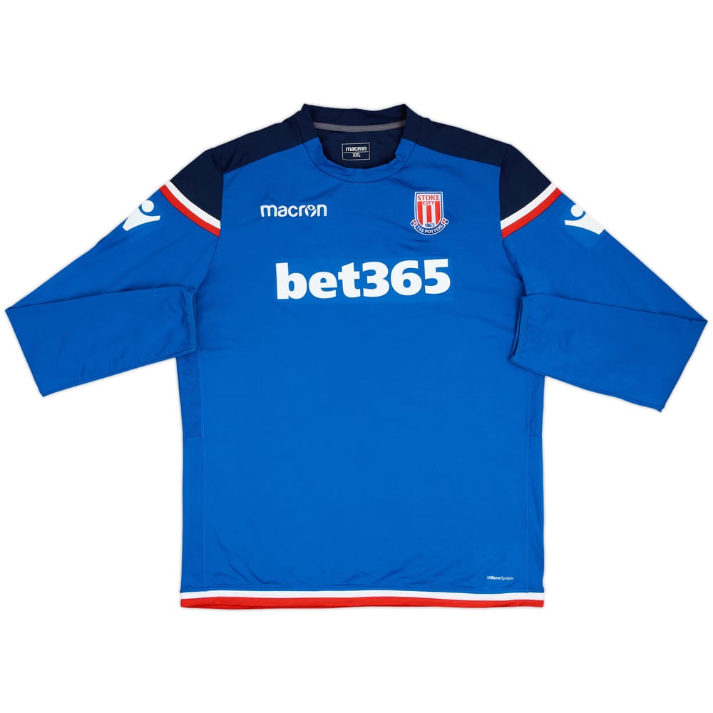 2017-18 Stoke City Macron Drill Top - 8/10 - (XXL)