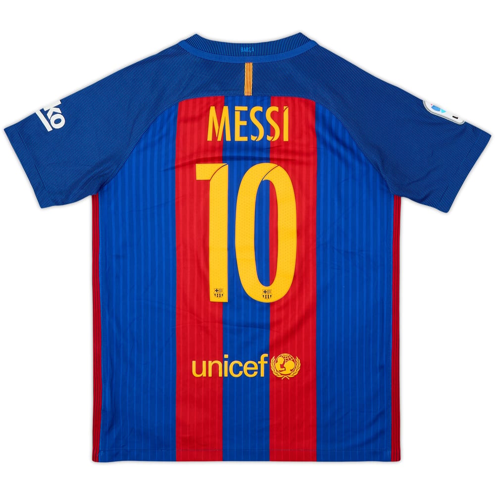 2016-17 Barcelona Home Shirt Messi #10 - 8/10 - (L.Boys)