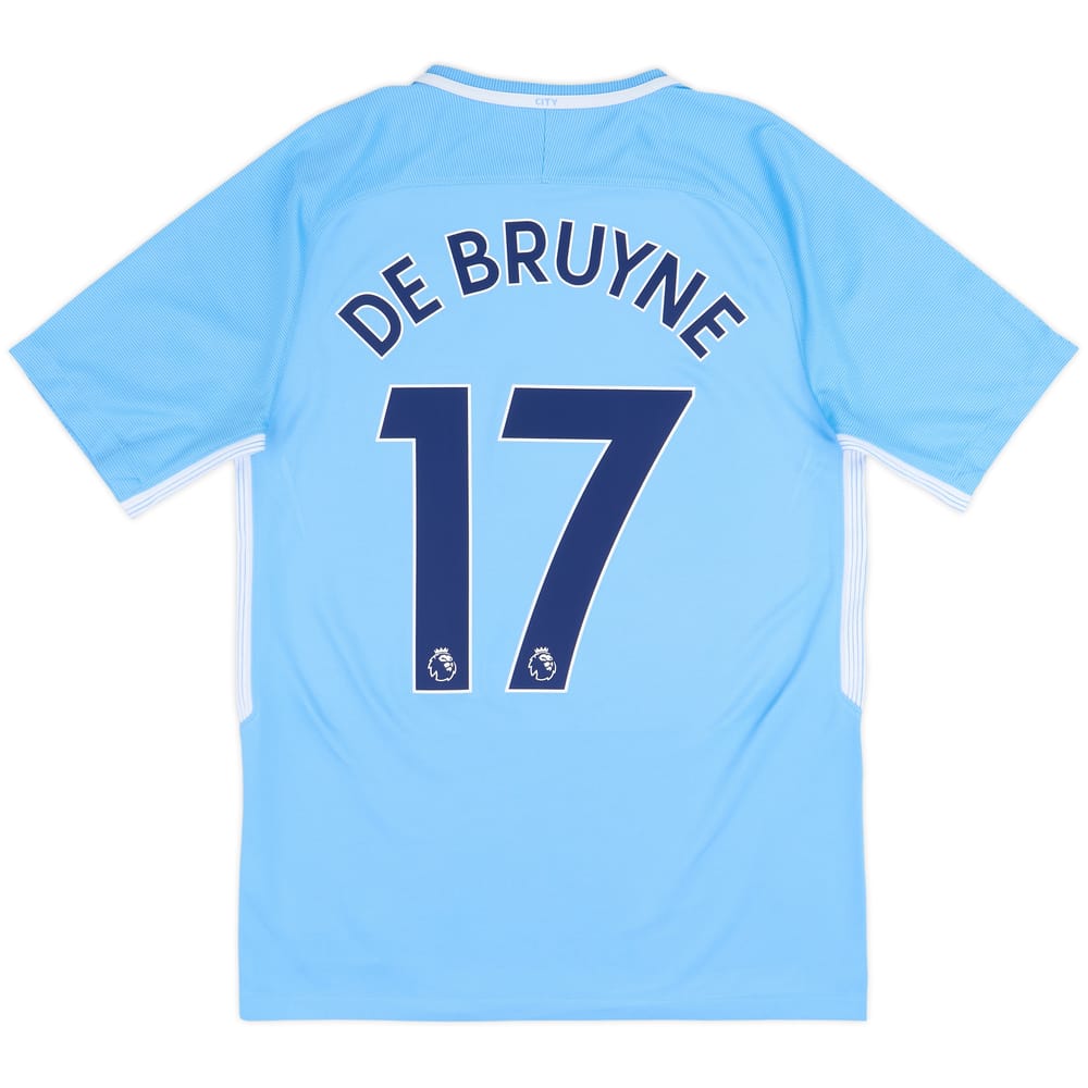 Camiseta de local del Manchester City 2017-18 De Bruyne #17 - 10/10 - (S)