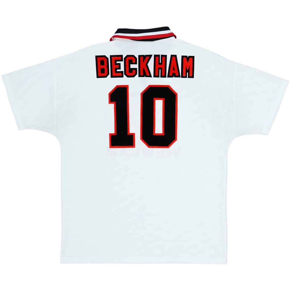 Camiseta de visitante del Manchester United 1996-97 Beckham #10 - 8/10 - (L)