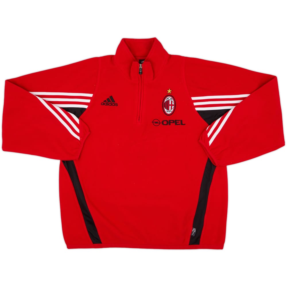 2003-04 AC Milan Player Issue adidas 1/4 Zip Drill Top - 10/10 - (L)