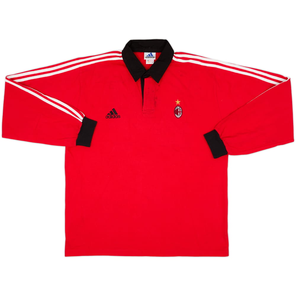 1999-00 AC Milan adidas Polo L/S Shirt - 6/10 - (XL)