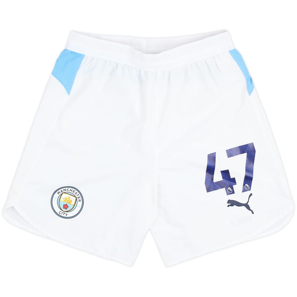 2025-26 Manchester City Match Issue Home Shorts #47 (Foden)
