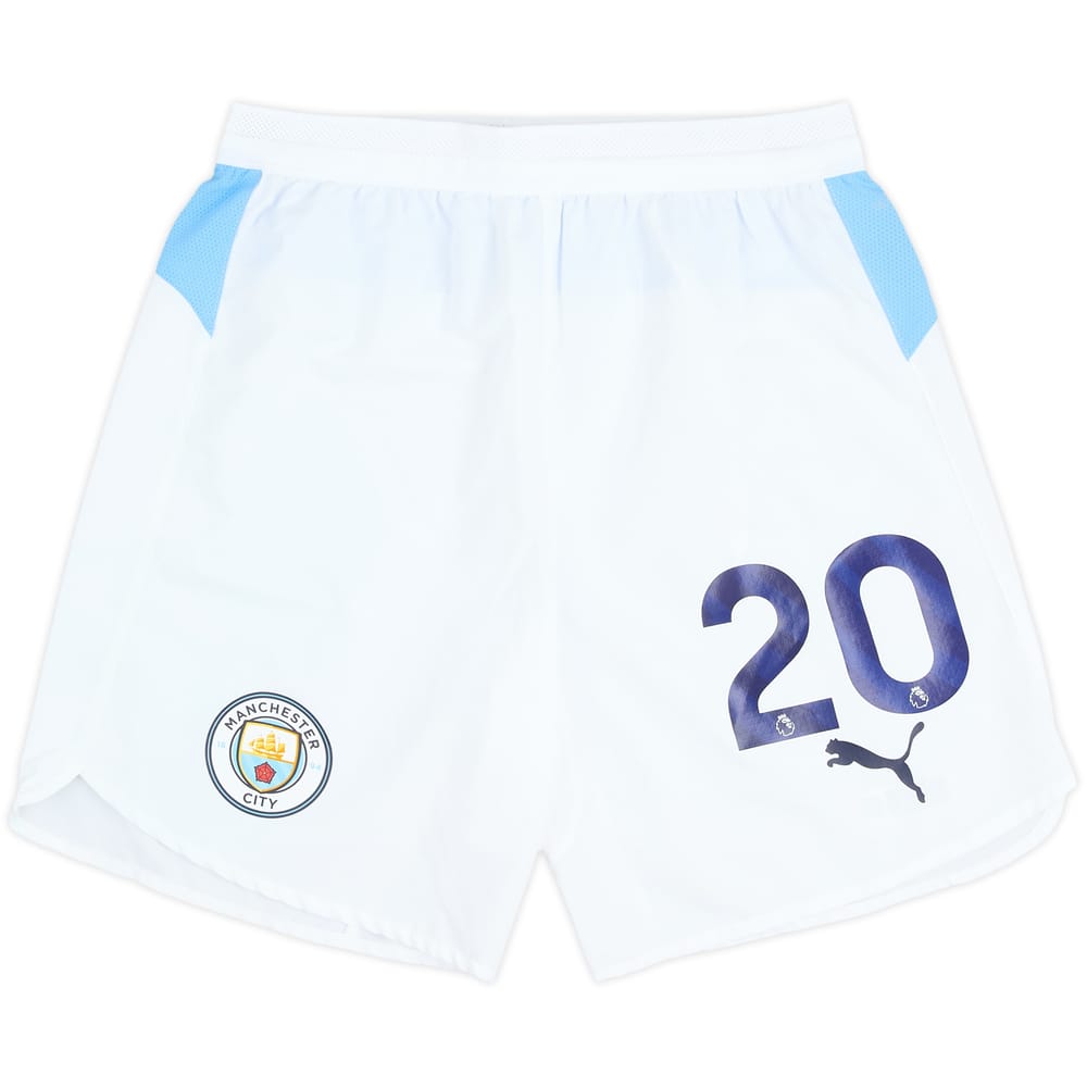 2025-26 Manchester City Match Issue Home Shorts #20 (Bernardo)