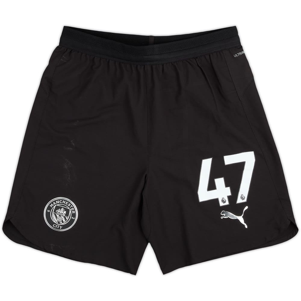 2025-26 Manchester City Match Issue Away Shorts #47 (Foden)