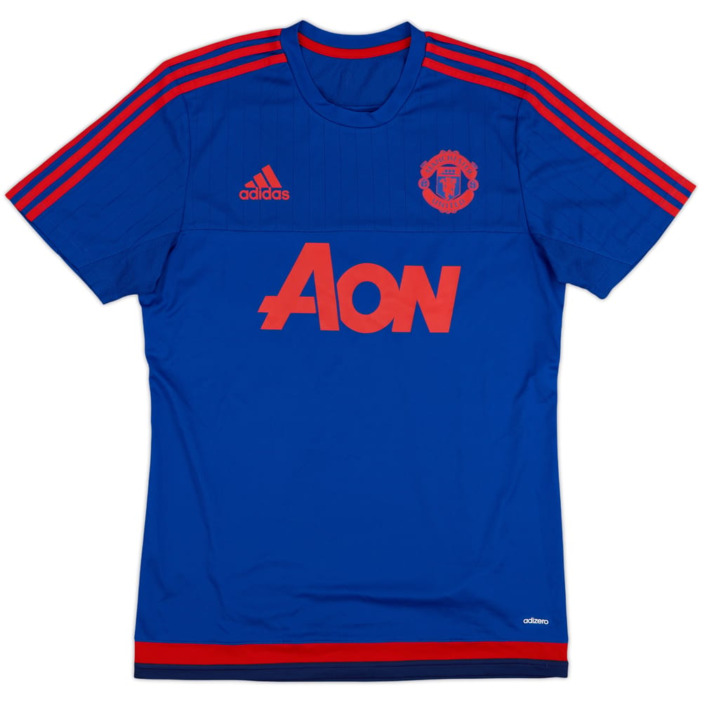 2015-16 Manchester United adizero Training Shirt - 9/10 - (M)