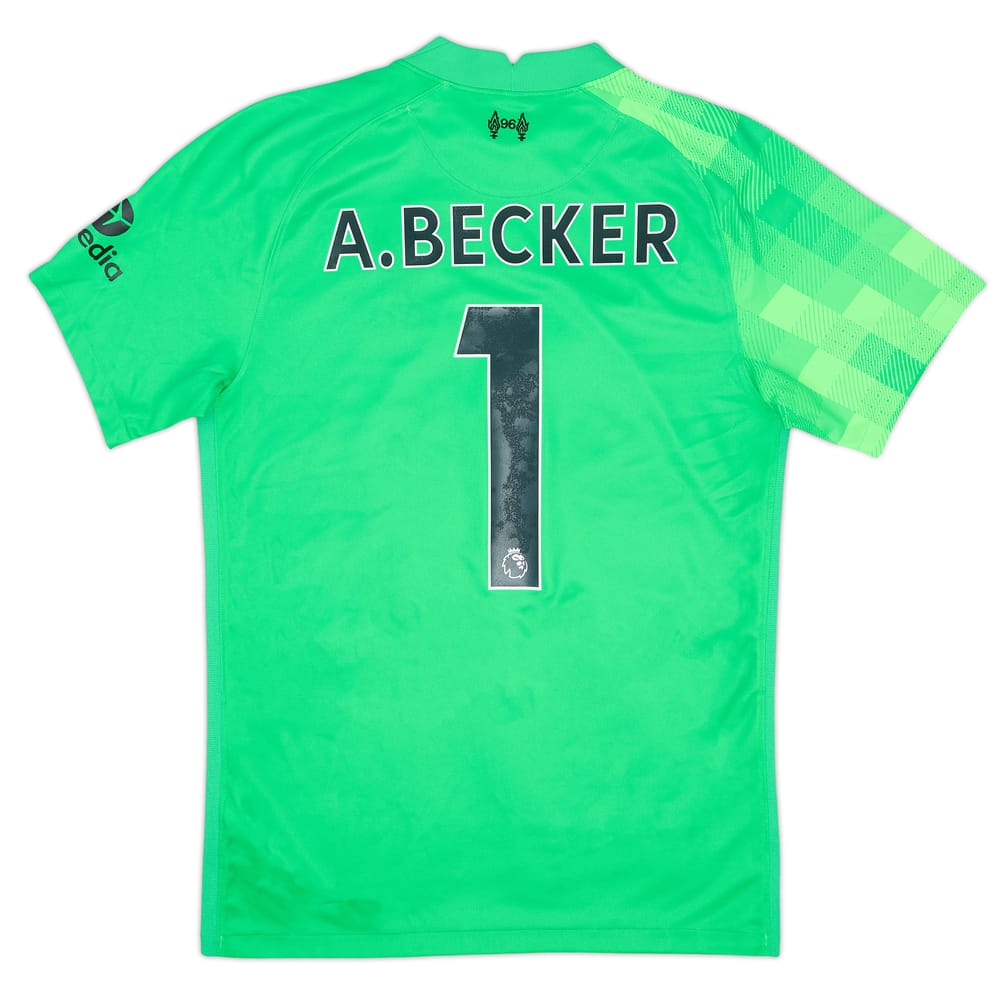 2021-22 Liverpool GK Shirt A.Becker #1 - 8/10 - (S)