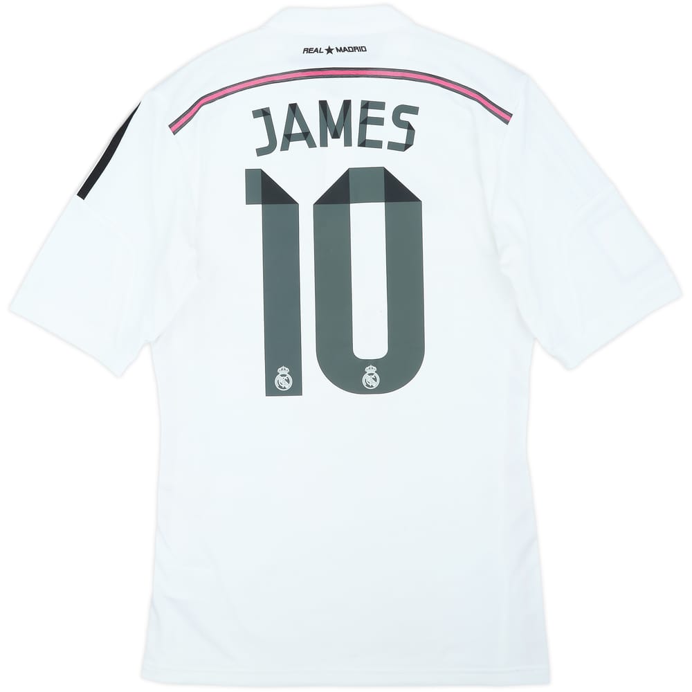 2014-15 Real Madrid Home Shirt James #10 - 6/10 - (S)
