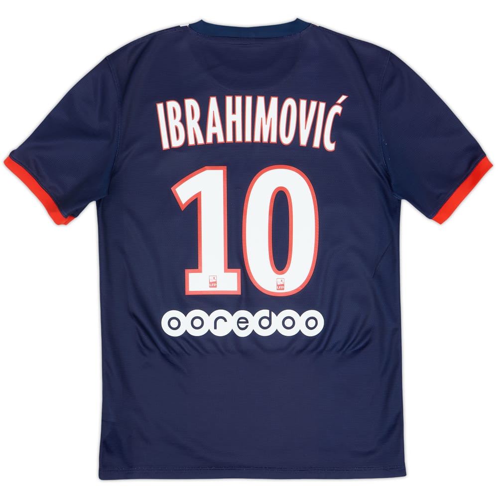 2013-14 Paris Saint-Germain Home Shirt Ibrahimovic #10 - 8/10 - (S)