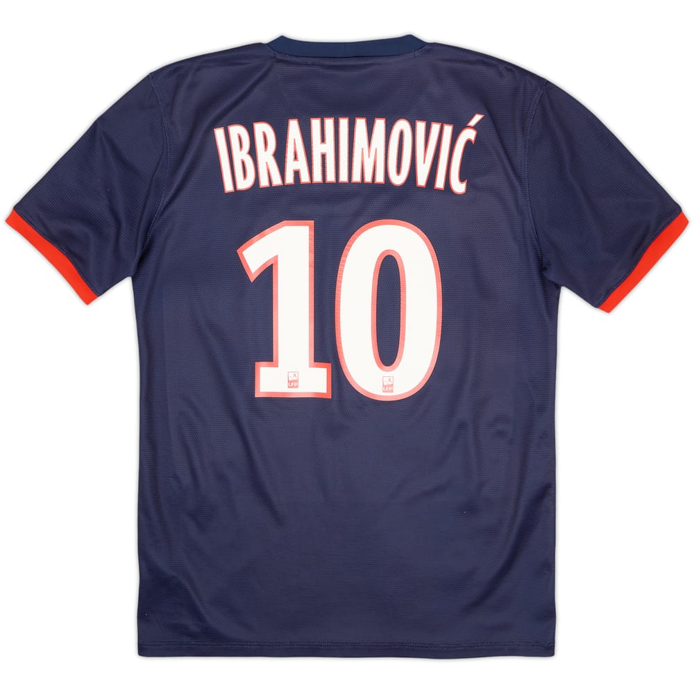 2013-14 Paris Saint-Germain Home Shirt Ibrahimovic #10 - 6/10 - (S)