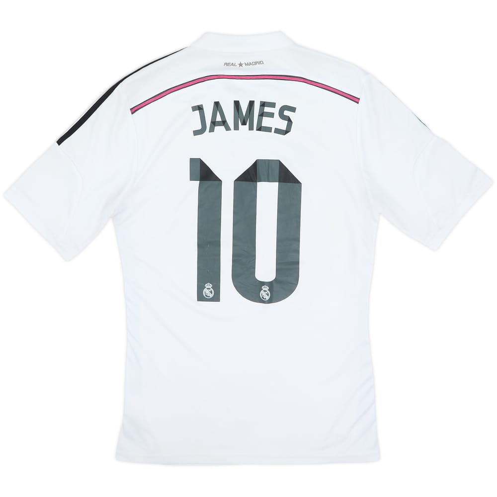 2014-15 Real Madrid Home Shirt James #10 - 5/10 - (M)