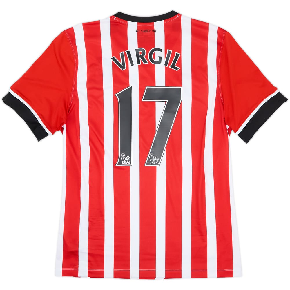 2016-17 Southampton Home Shirt Virgil #17 - 6/10 - (M)