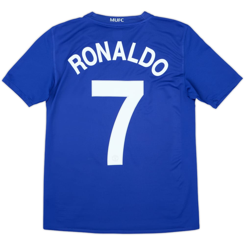 2008-09 Manchester United Camiseta Tercera Ronaldo #7 - 8/10 - (XL.Boys)