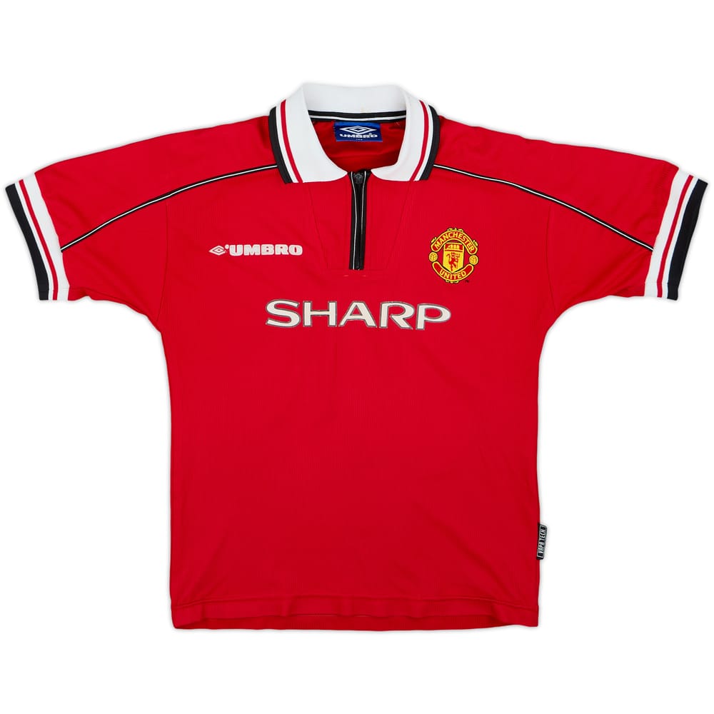 1998-00 Manchester United Home Shirt - 6/10 - (10-11 Years)