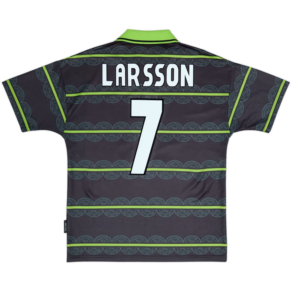 Here's the translation, keeping the format identical as requested:1998-99 Celtic Camiseta de Visitante Larsson #7 - 8/10 - (M)