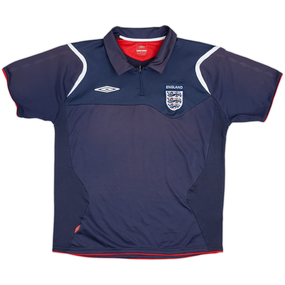 2006-07 England Umbro 1/4 Zip Polo Shirt - 6/10 - (M)