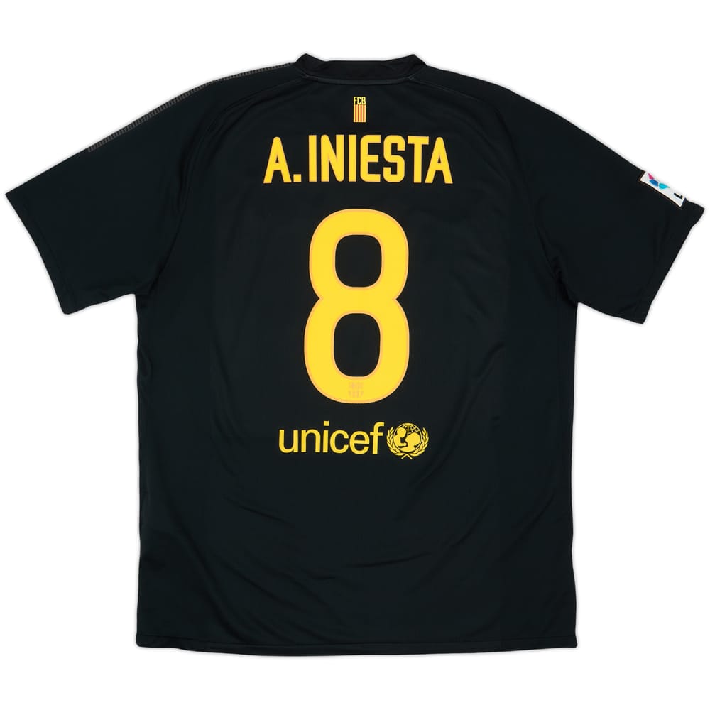 Camiseta de visitante del Barcelona 2011-12 A.Iniesta #8 - 10/10 - (XL)