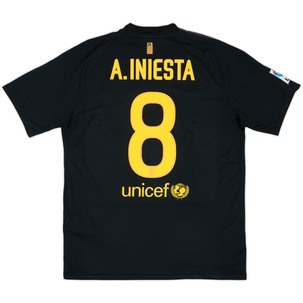 2011-12 Barcelona Away Shirt A.Iniesta #8 - 9/10 - (L)