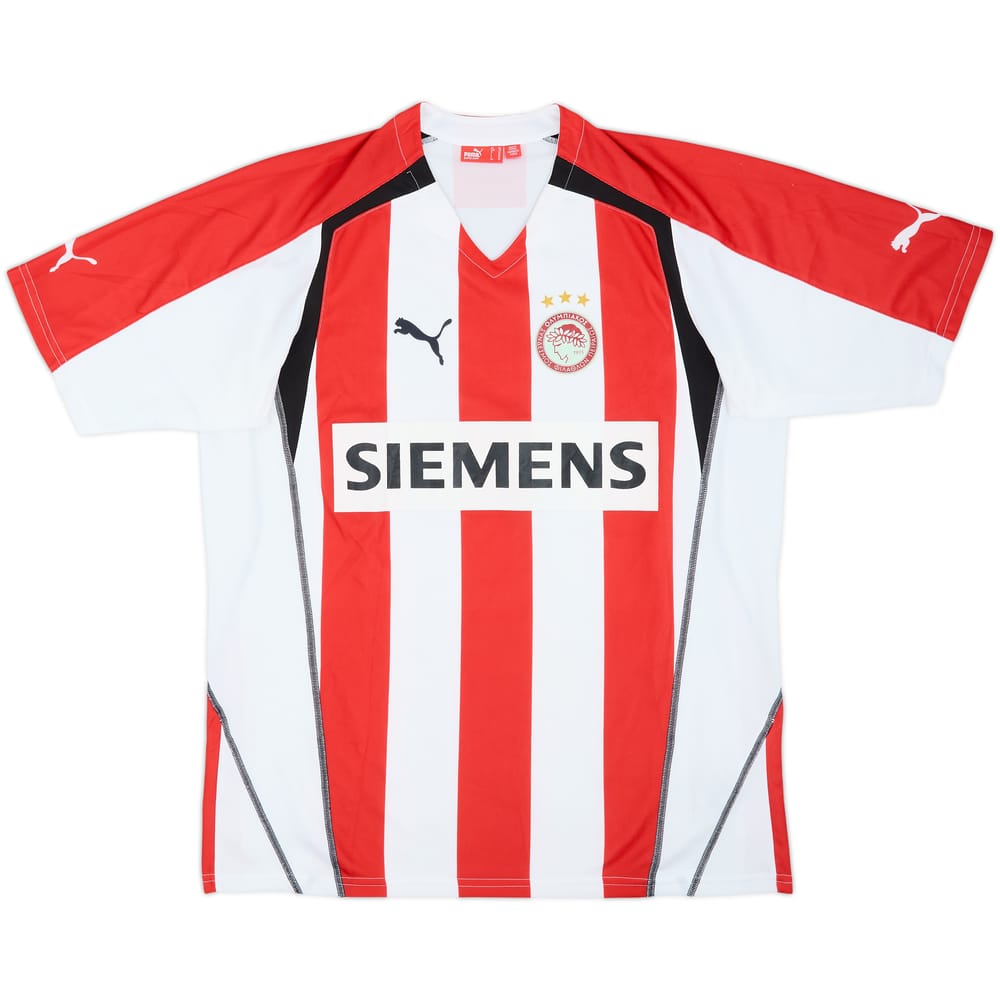 2005-06 Olympiakos Camiseta Local - 9/10 - (XL)