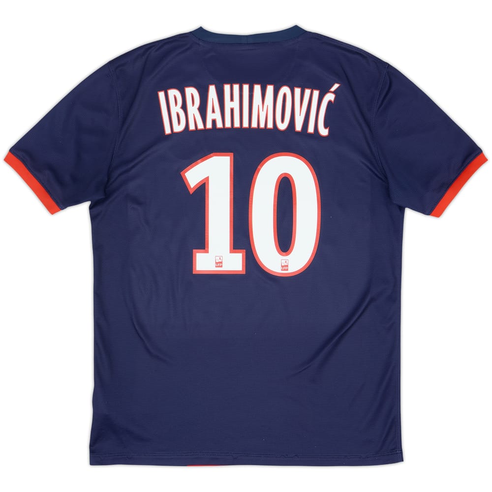 2013-14 Paris Saint-Germain Home Shirt Ibrahimovic #10 - 6/10 - (M)