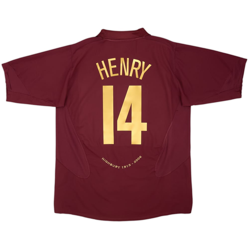 2005-06 Arsenal Home Shirt Henry #14 - 8/10 - (M)