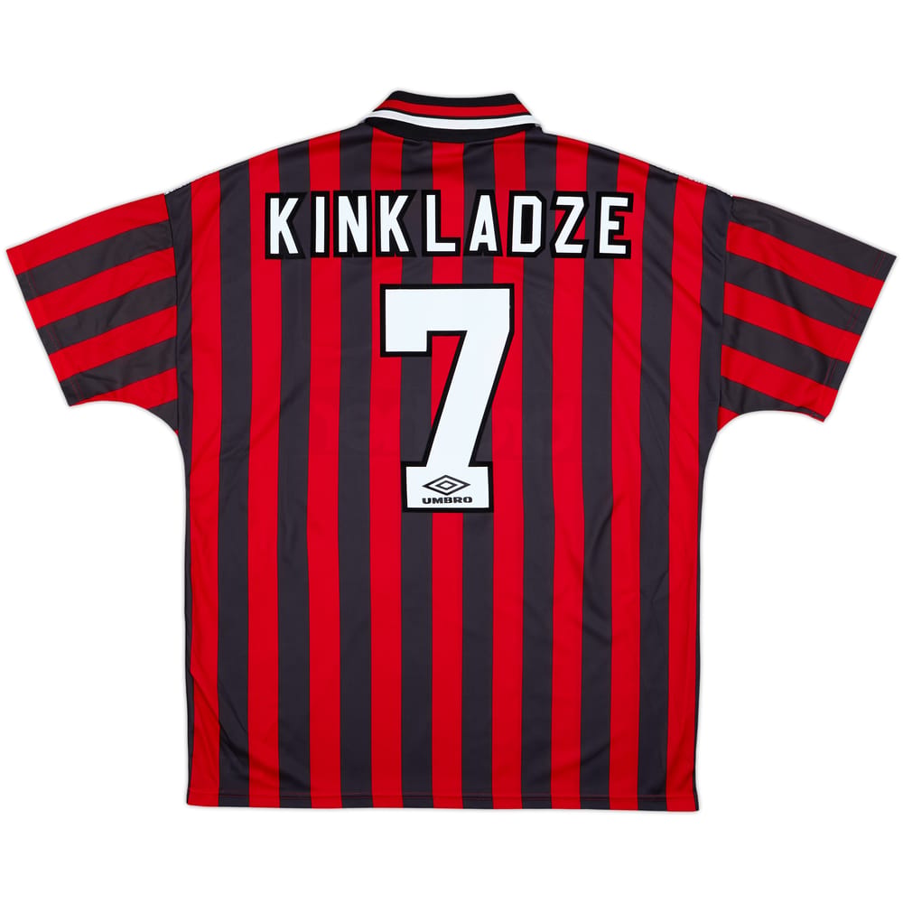 1994-96 Manchester City Away Shirt Kinkladze #7 - 10/10 - (XL)