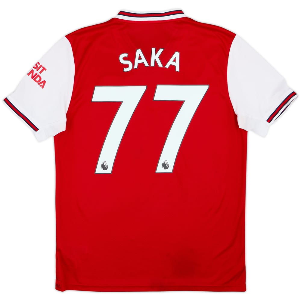 2019-20 Arsenal Home Shirt Saka #77 - 5/10 - (M)