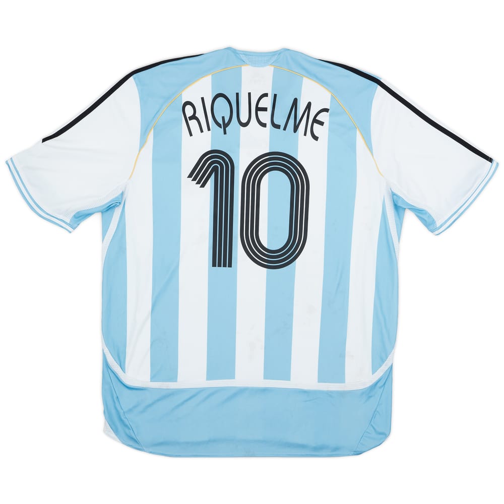 2005-07 Argentina Home Shirt Riquelme #10 - 5/10 - (3XL)