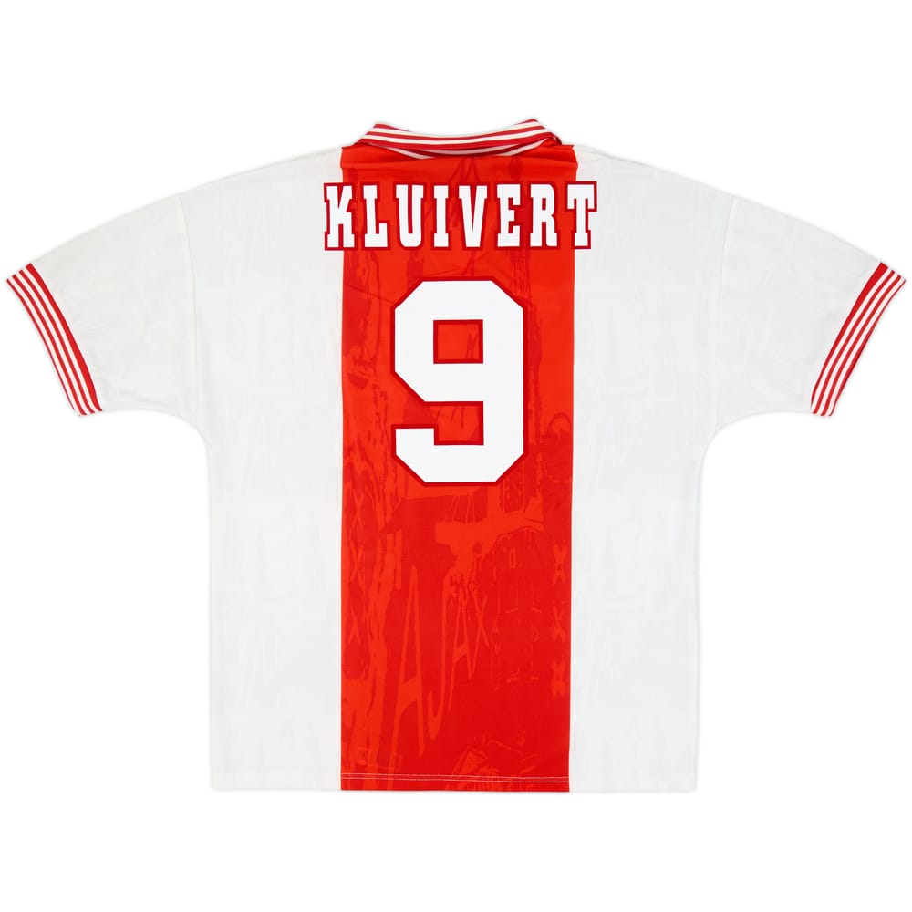 1996-97 Ajax Home Shirt Kluivert #9 - 10/10 - (L)