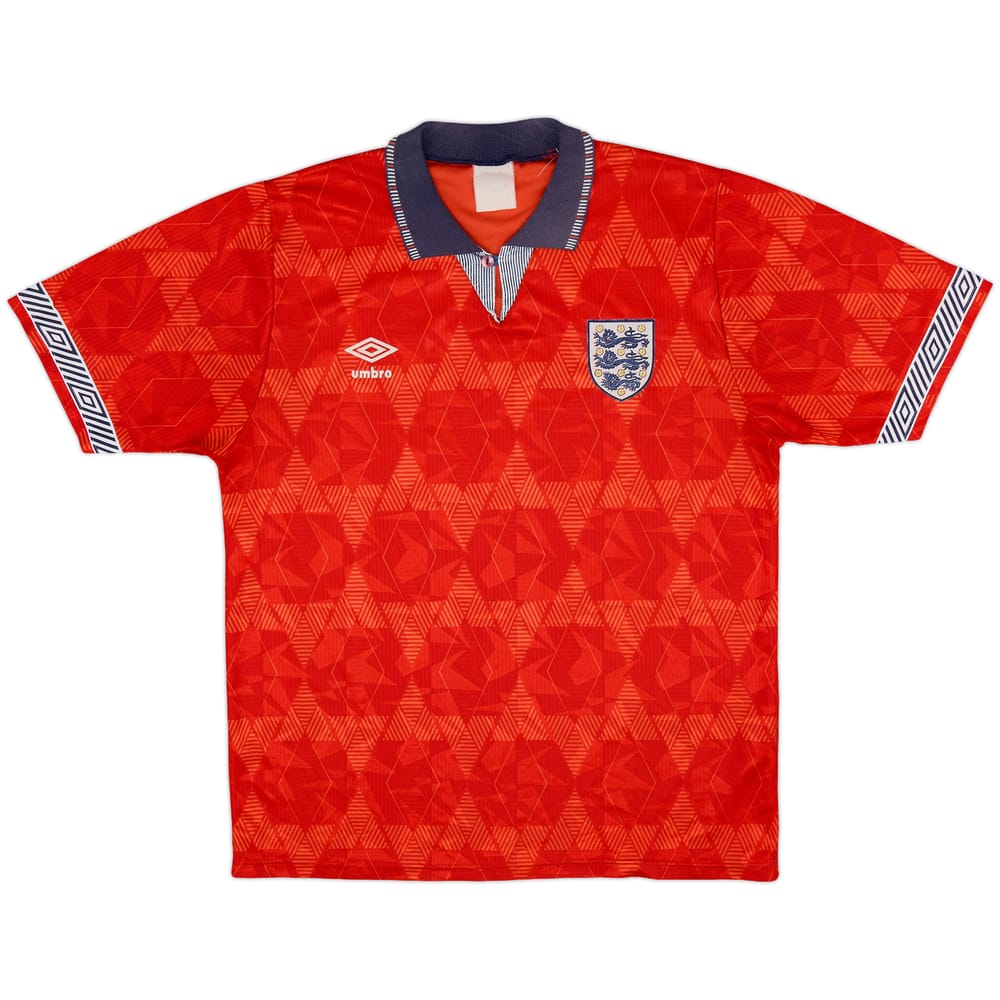 1990-93 England Away Shirt - 8/10 - (L)