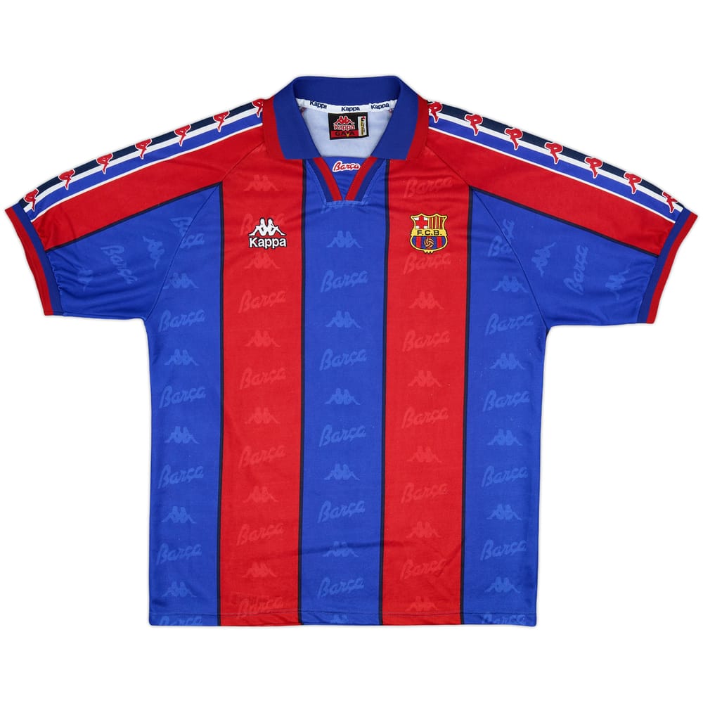 1995-97 Barcelona Home Shirt - 9/10 - (L)