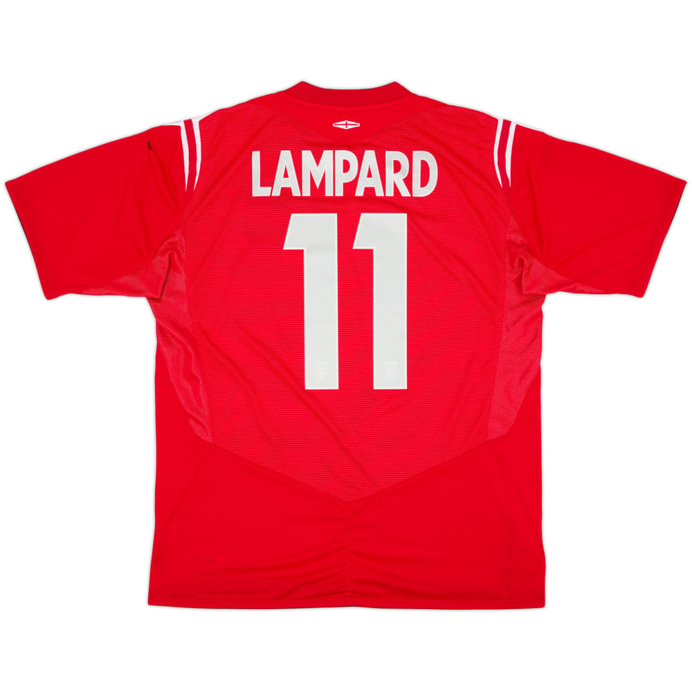 Camiseta de visitante de Inglaterra 2004-06 Lampard #11 - 10/10 - (XL)
