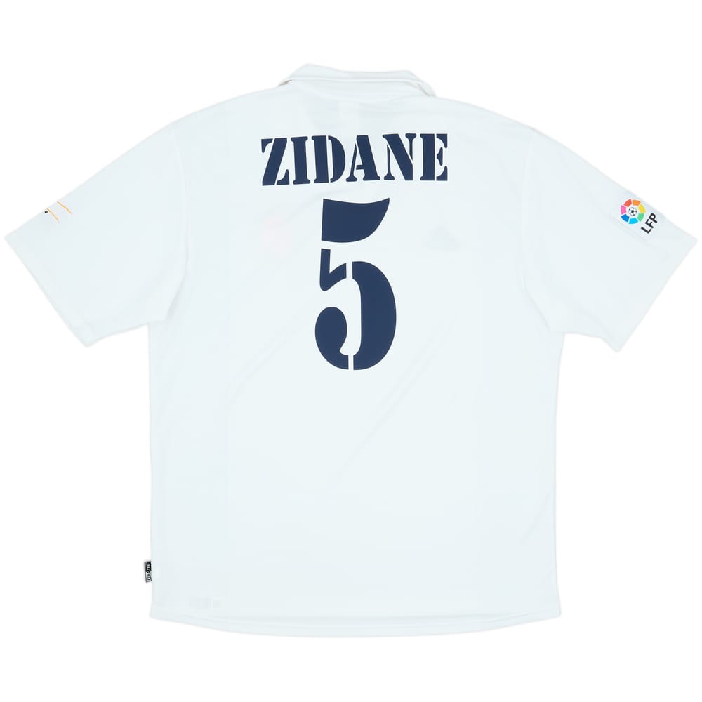 2001 Real Madrid Home Shirt Zidane #5 - 6/10 - (XL)