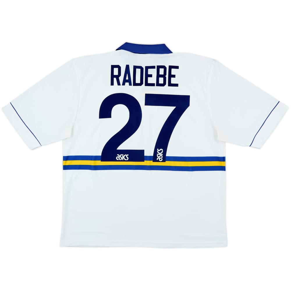 1993-95 Leeds United Home Shirt Radebe #27 - 8/10 - (XL)