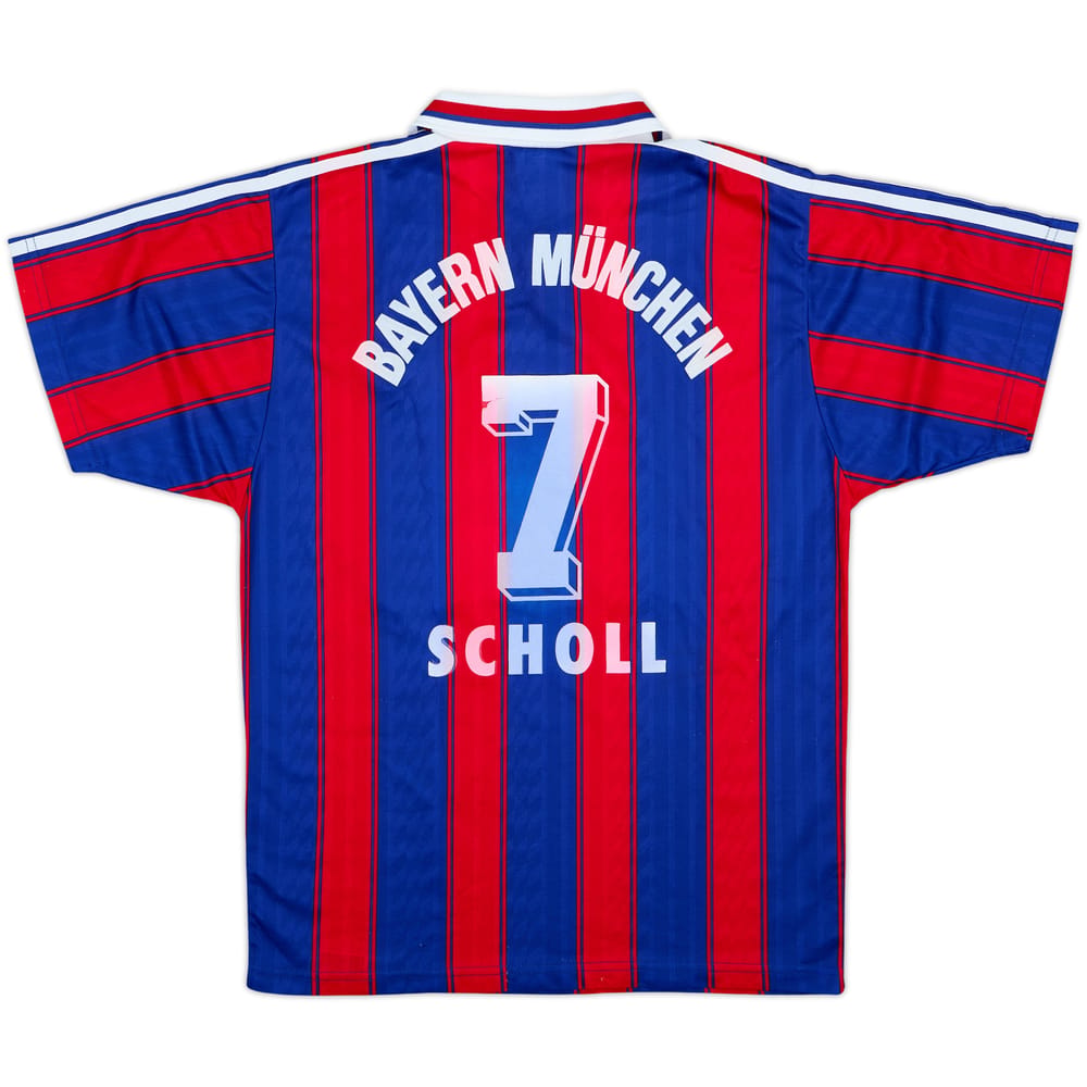 1995-97 Bayern Munich Home Shirt Scholl #7 - 6/10 - (14-15 Years)