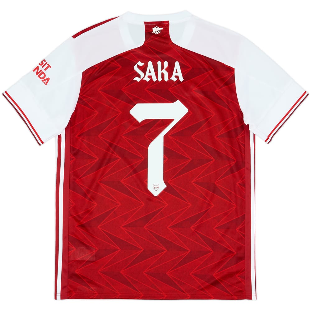 2020-21 Arsenal Home Shirt Saka #7 - 10/10 - (L)