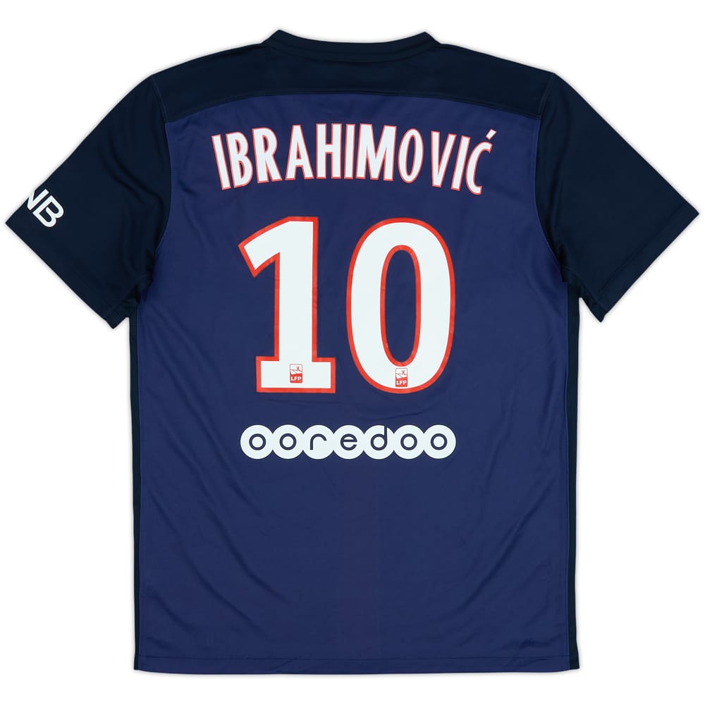 2015-16 Paris Saint-Germain Maillot Domicile Ibrahimovic #10 - 7/10 - (M)