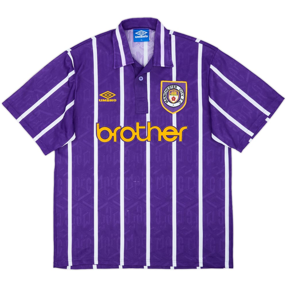 1993-94 Manchester City Away Shirt - 6/10 - (XL)