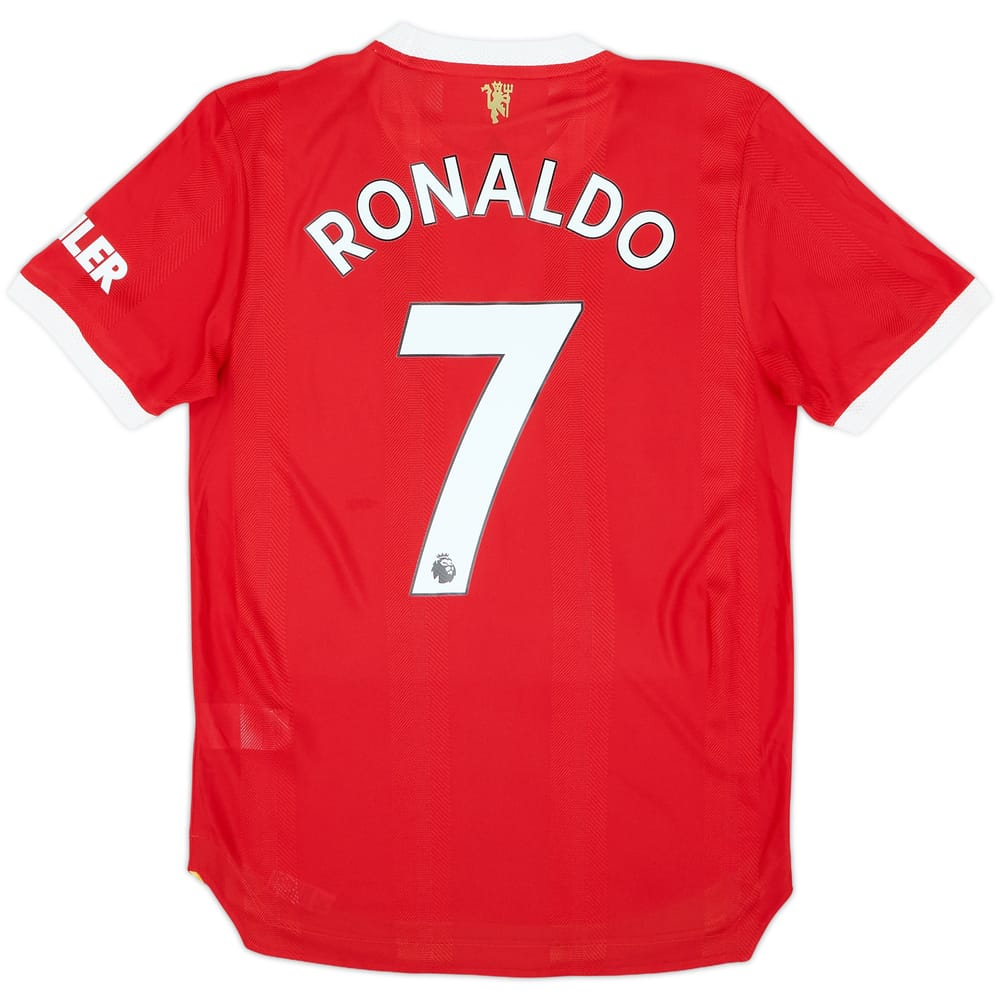 2021-22 Manchester United Authentic Home Shirt Ronaldo #7 - 8/10 - (S)