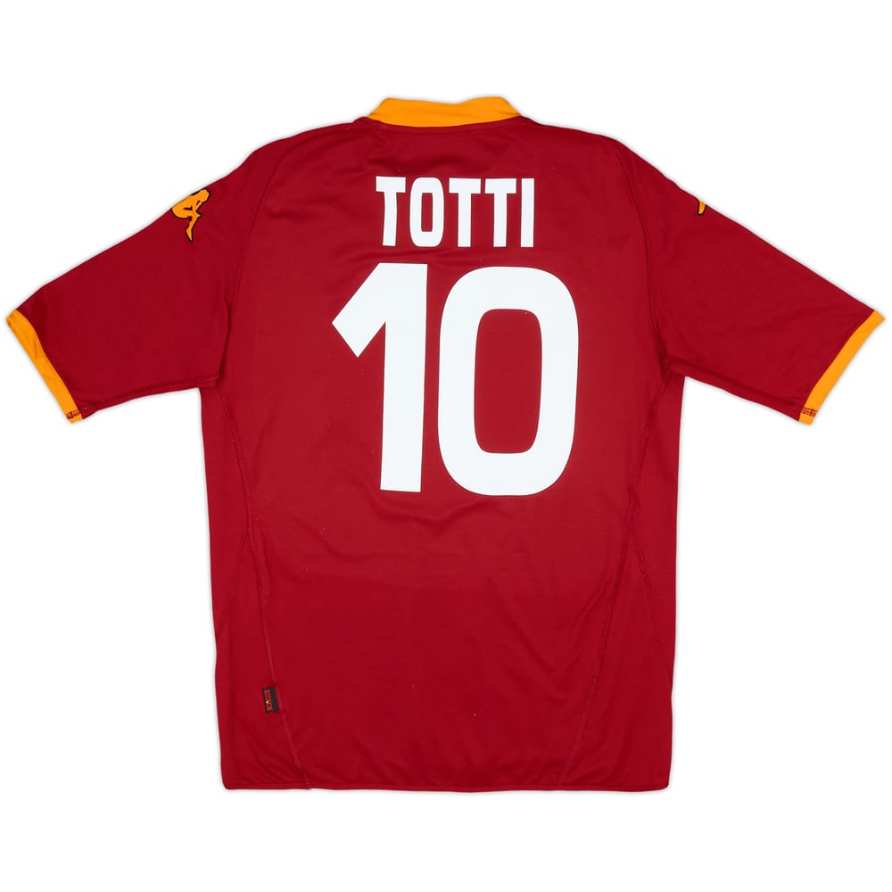 2007-08 Roma Home Shirt Totti #10 - 6/10 - (XXL)