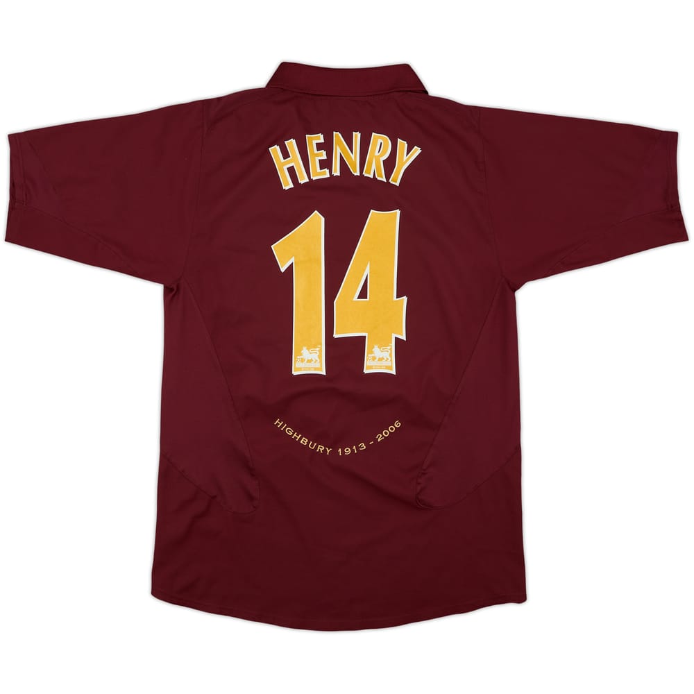 2005-06 Arsenal Home Shirt Henry #14 - 8/10 - (M)