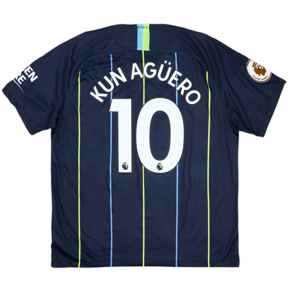 2018-19 Manchester City Away Shirt Kun Aguero #10 - 10/10 - (XL)