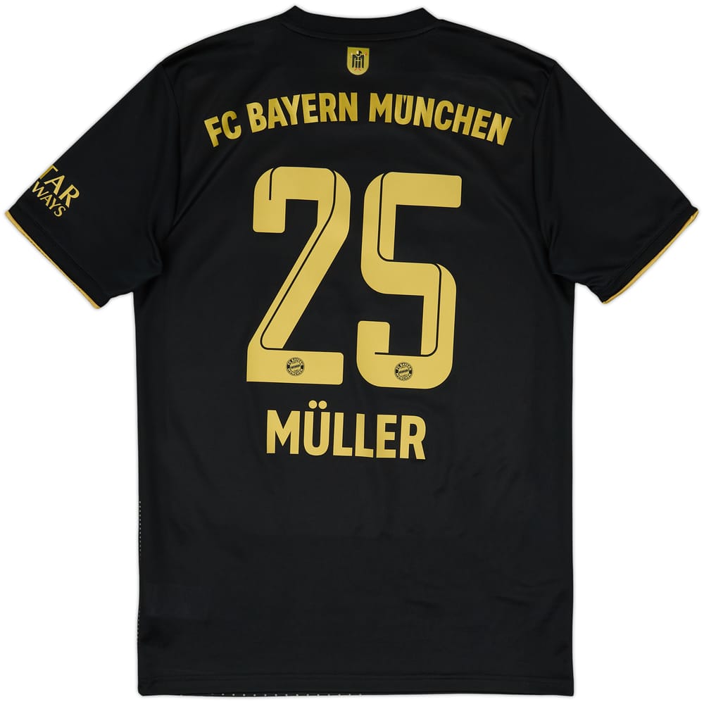 2021-22 Bayern Munich Away Shirt Muller #25 - 7/10 - (S)